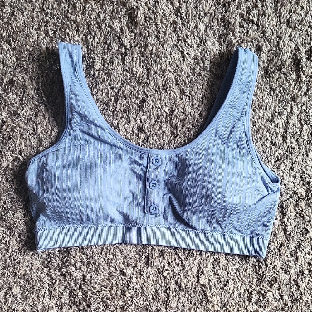 Arizona Body Blue Button-Front Bra